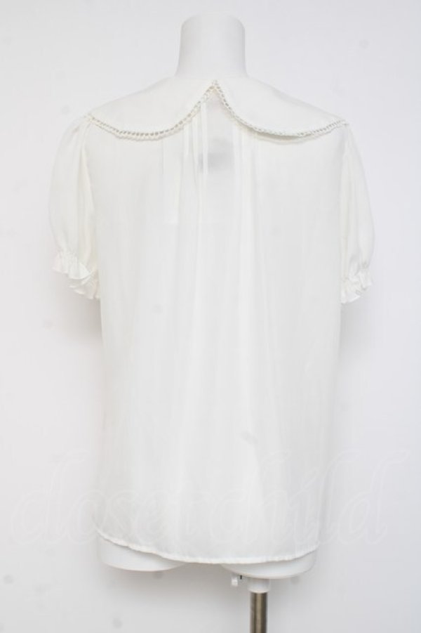 画像2: Amavel / ダブルカラーブラウス F 白 Y-26-03-09-098-CA-BL-SZ-ZY (2)