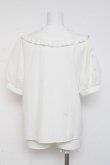 画像2: majoretty / チュールスリーブブラウス M 白 Y-26-03-09-103-LO-BL-SZ-ZY (2)