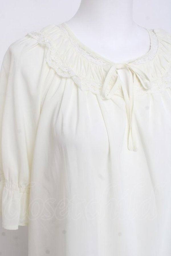 画像3: F&A / レース使いギャザープルオーバーブラウス F オフホワイト Y-26-03-09-108-LO-BL-SZ-ZY (3)