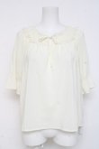 画像1: F&A / レース使いギャザープルオーバーブラウス F オフホワイト Y-26-03-09-109-LO-BL-SZ-ZY (1)