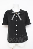 画像1: Ank Rouge / カメオリボンクラシカルブラウス M 黒 Y-26-03-09-111-CA-BL-SZ-ZY (1)