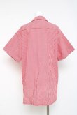 画像2: Physical Drop / サマーギンガムシリーズボーイフレンドワークシャツ  赤 Y-26-03-09-113-LO-BL-SZ-ZY (2)