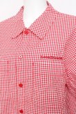 画像3: Physical Drop / サマーギンガムシリーズボーイフレンドワークシャツ  赤 Y-26-03-09-113-LO-BL-SZ-ZY (3)