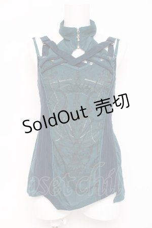 画像: Ozz Croce / ホルターネックpt入りキャミ  グリーン Y-26-03-09-117-OO-TO-SZ-ZY