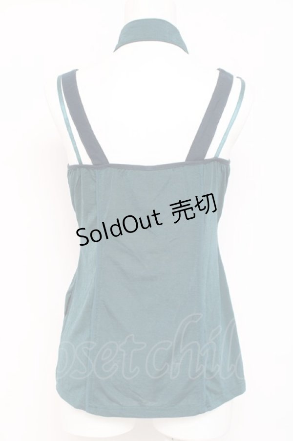 画像3: Ozz Croce / ホルターネックpt入りキャミ  グリーン Y-26-03-09-117-OO-TO-SZ-ZY (3)