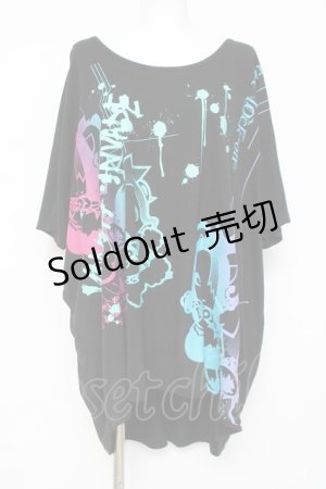 画像: SEX POT ReVeNGe / ャラプリントBIGカットソー F 黒 Y-26-03-09-128-SP-TO-SZ-ZY