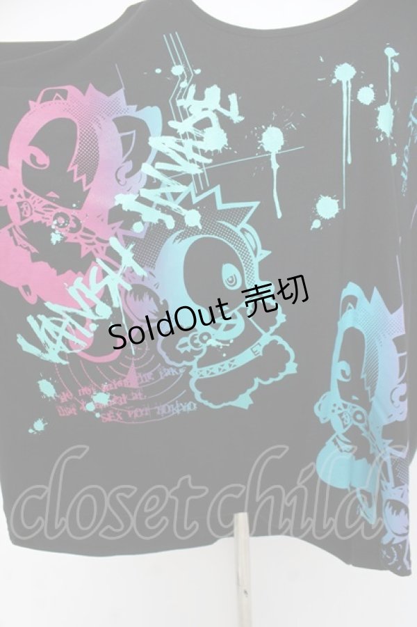 画像3: SEX POT ReVeNGe / ャラプリントBIGカットソー F 黒 Y-26-03-09-128-SP-TO-SZ-ZY (3)