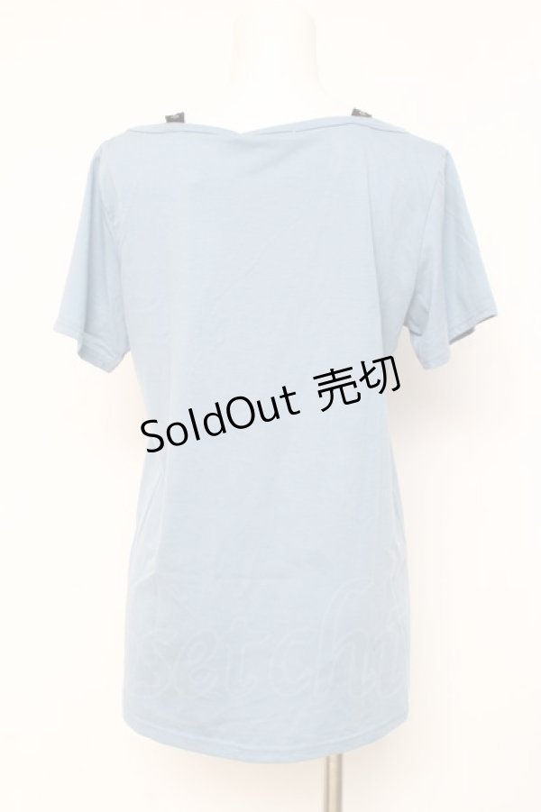 画像2: PUTUMAYO / 肩ベルトプリントカットソー  サックス Y-26-03-09-131-PT-TO-SZ-ZY (2)