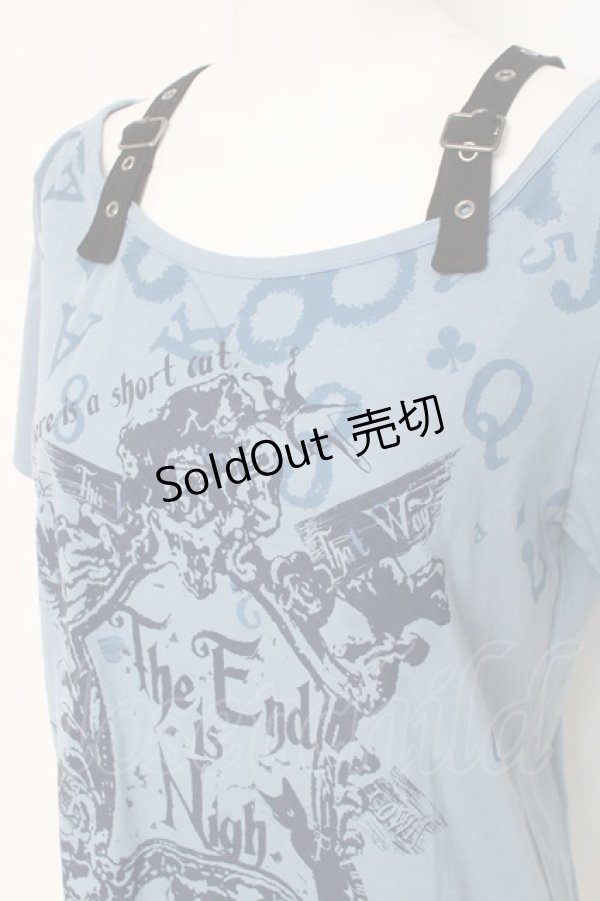 画像3: PUTUMAYO / 肩ベルトプリントカットソー  サックス Y-26-03-09-131-PT-TO-SZ-ZY (3)