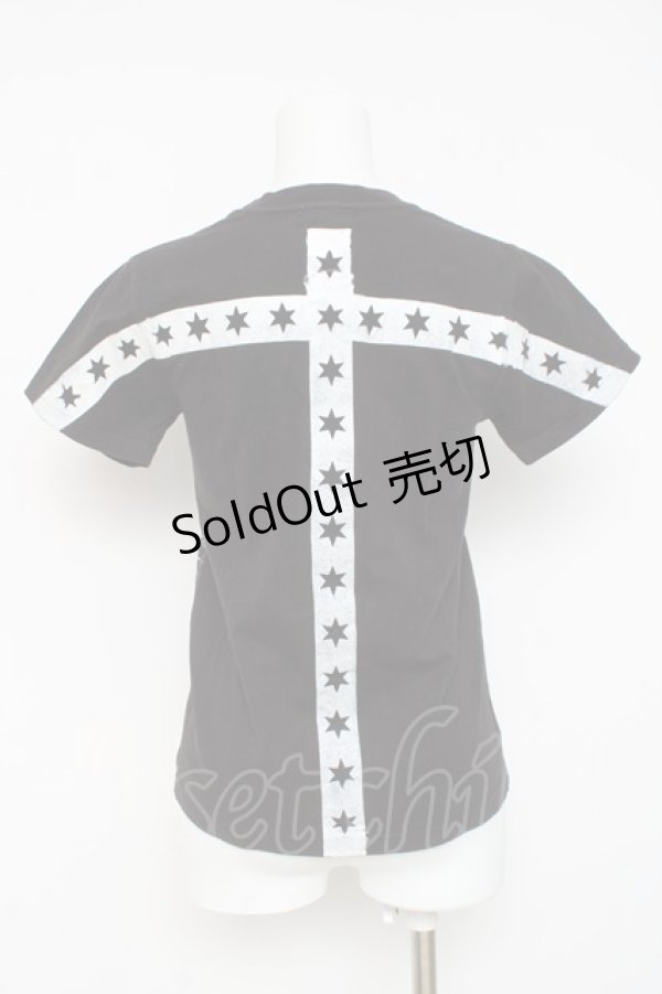 画像2: ALGONQUINS / プリント半袖カットソー  黒 Y-26-03-09-135-AL-TO-SZ-ZY (2)