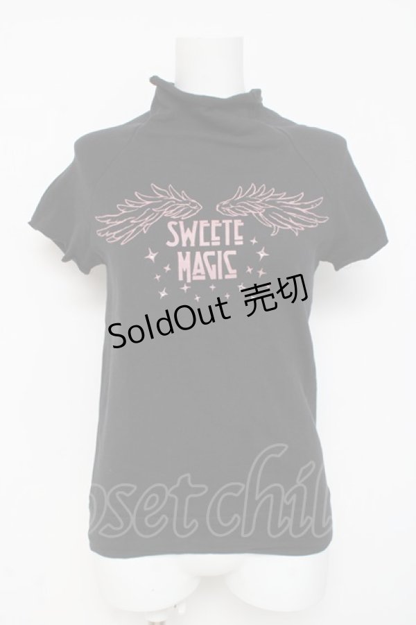 画像1: ALGONQUINS / Sweet Magic ハイネックトップス  黒 Y-26-03-09-136-AL-TO-SZ-ZY (1)