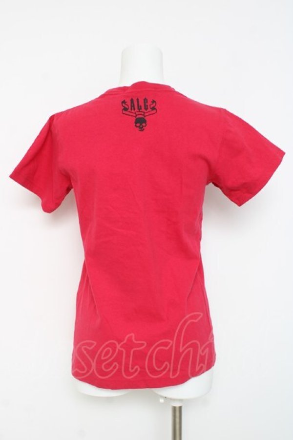 画像2: ALGONQUINS / テープリボンpt半袖Tシャツ 1 赤 Y-26-03-09-137-AL-TO-SZ-ZY (2)