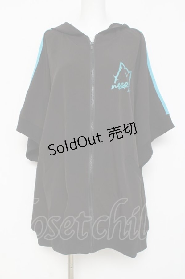 画像1: Deorart / ネコミミフードプリントパーカー  黒 Y-26-03-09-139-PU-TO-SZ-ZY (1)