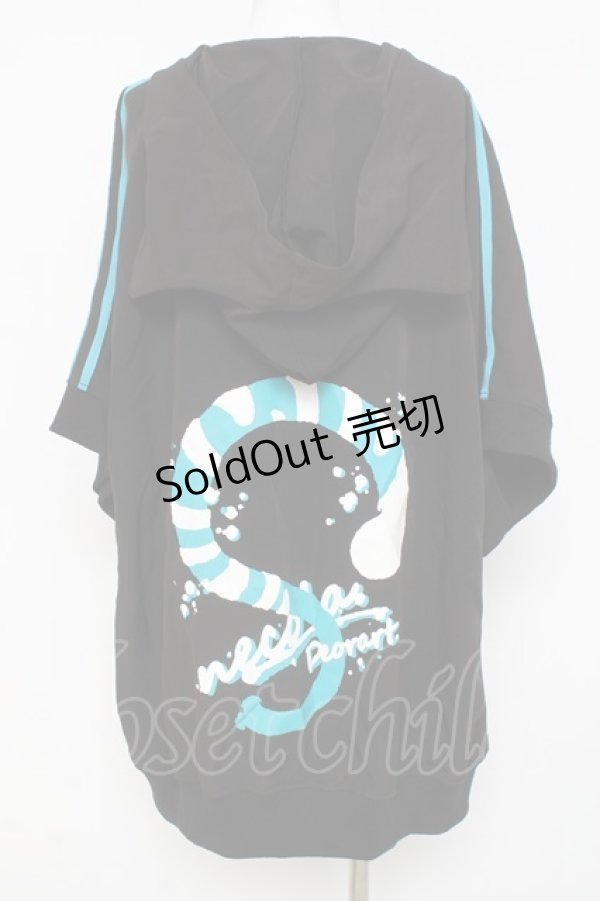 画像3: Deorart / ネコミミフードプリントパーカー  黒 Y-26-03-09-139-PU-TO-SZ-ZY (3)