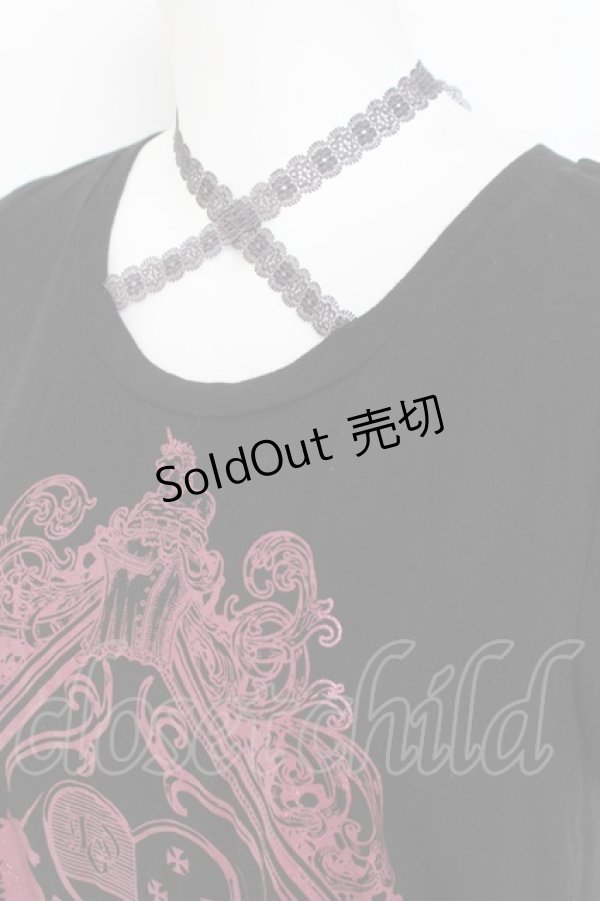 画像3: ALGONQUINS / ラメスペードトップス F 黒 Y-26-03-09-143-AL-TO-SZ-ZY (3)