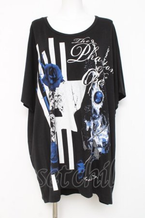 画像: SEX POT ReVeNGe / The Phantom Of The One BIGスクエアカットソー F 黒 Y-26-03-09-145-SP-TO-SZ-ZY