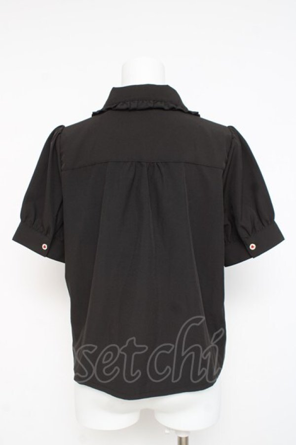 画像2: axes femme POETIQUE / 終わらないお茶会刺繍ブラウス  黒 Y-26-03-09-016-AX-BL-SZ-ZY (2)