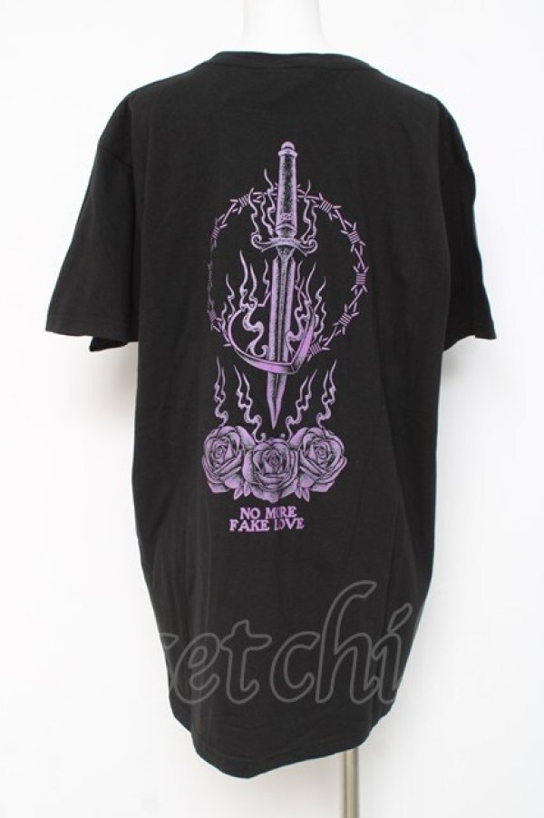 画像2: KRY CLOTHING / FAKE LOVE  黒×パープル Y-26-03-09-150-EL-TO-SZ-ZY (2)