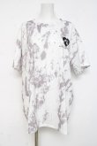 画像1: NieR Clothing / タイダイ染半袖カットソー F 白×グレー Y-26-03-09-153-PU-TO-SZ-ZY (1)