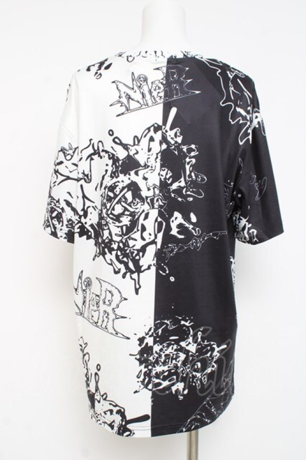 画像2: NieR Clothing / TWO-TONE  F 白×黒 Y-26-03-09-154-PU-TO-SZ-ZY (2)