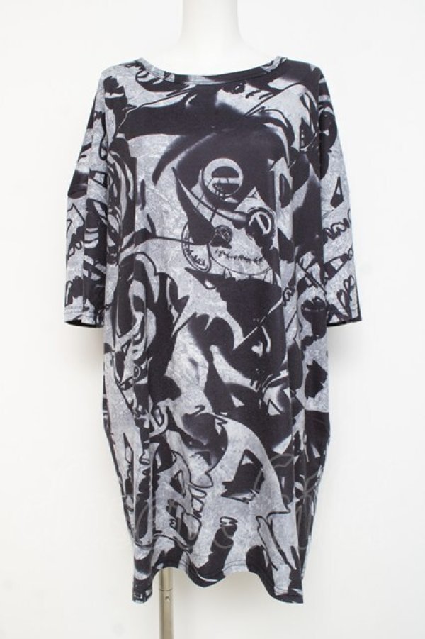 画像1: KRY CLOTHING / 「KIMPA」ロングTシャツ  黒 Y-26-03-09-163-EL-TS-SZ-ZY (1)