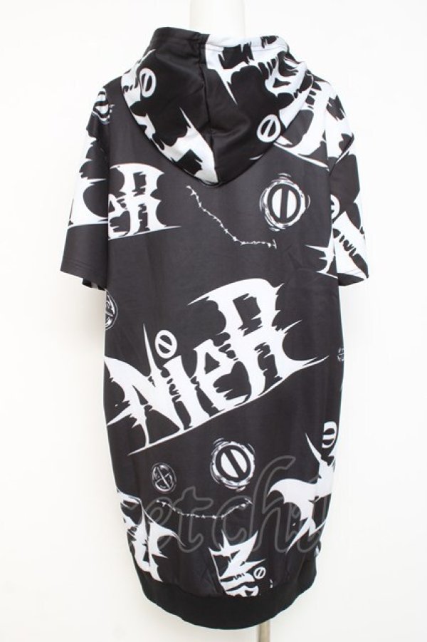 画像2: NieR Clothing / ZIP FOODIE 【LOGO】 F 黒 Y-26-03-09-171-PU-TO-SZ-ZY (2)