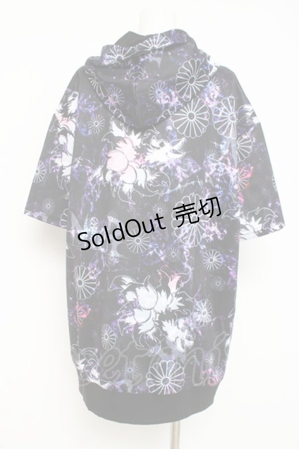 画像2: NieR Clothing / HALF SLEEVE ZIP OUTER 【九尾】 F パープル Y-26-03-09-172-PU-TO-SZ-ZY (2)