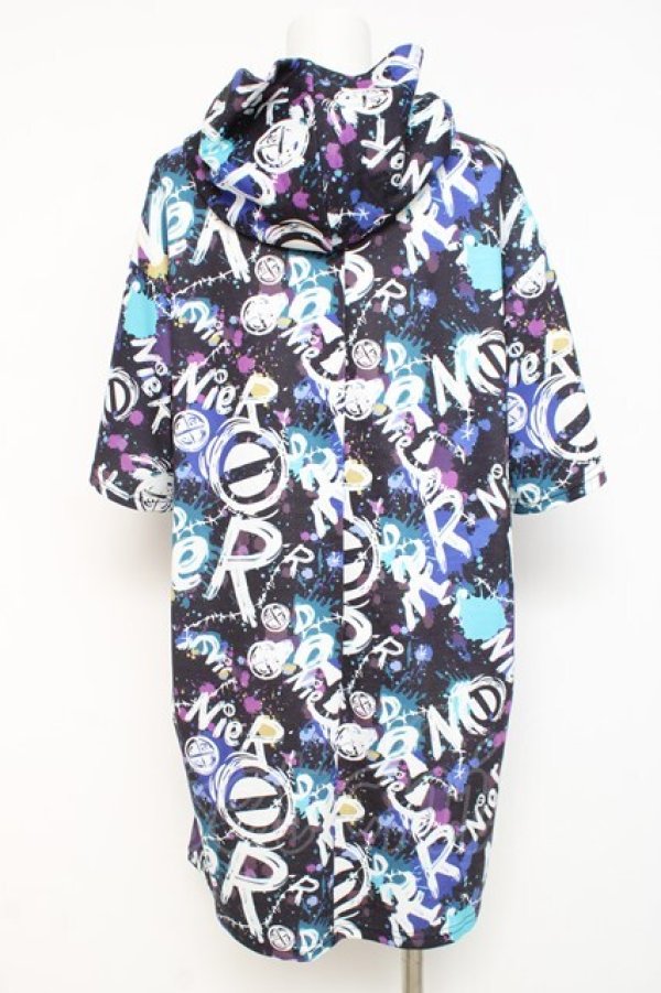 画像2: NieR Clothing / フードプルオーバー【NieR PAINT】 F 黒 Y-26-03-09-175-PU-TO-SZ-ZY (2)