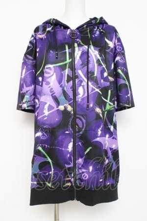 画像: NieR Clothing / HALF SLEEVE OUTER【CHERRY ZIP】 F パープル Y-26-03-09-176-PU-TO-SZ-ZY