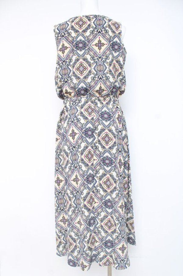 画像2: axes femme / バンダナ柄ワンピース  生成り Y-26-03-09-183-AX-OP-SZ-ZY (2)