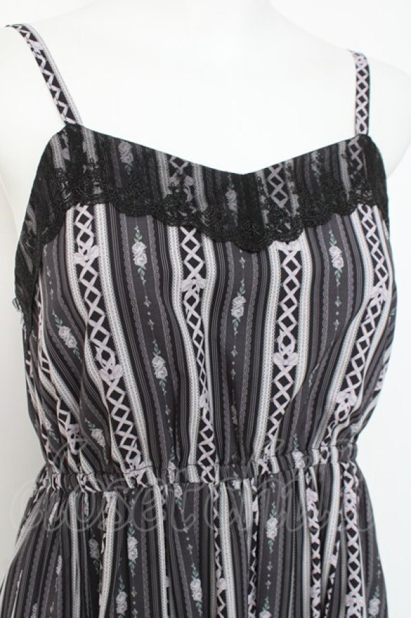 画像3: axes femme POETIQUE / レースアップキャミワンピース  黒 Y-26-03-09-189-AX-BL-SZ-ZY (3)