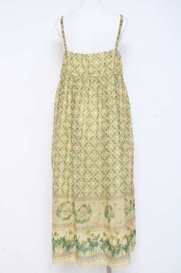 画像3: axes femme / たんぽぽ柄ロングキャミワンピース F イエロー Y-26-03-09-190-AX-TO-SZ-ZY (3)