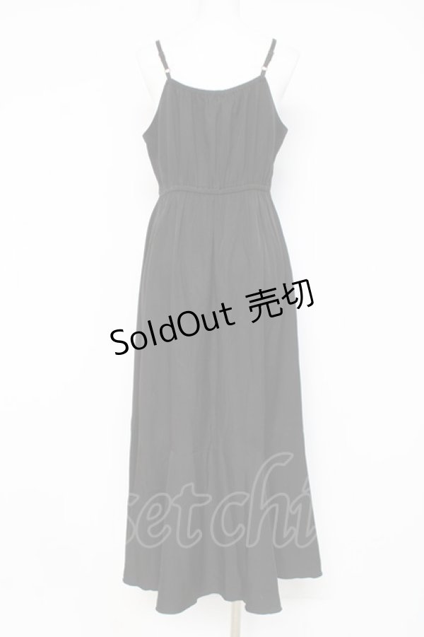 画像2: axes femme / ラッフルフリルキャミワンピース F 黒 Y-26-03-09-193-AX-OP-SZ-ZY (2)