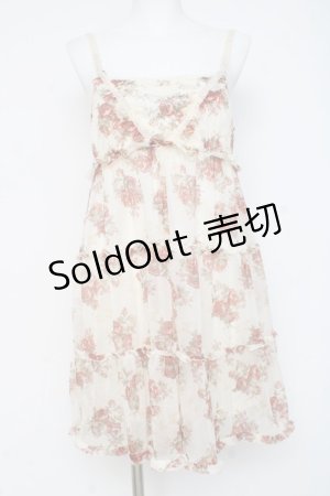 画像: axes femme / バラブーケ×蝶トリコットワンピース M 生成り Y-26-03-09-196-AX-OP-SZ-ZY