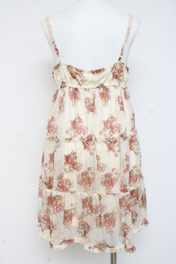 画像2: axes femme / バラブーケ×蝶トリコットワンピース M 生成り Y-26-03-09-196-AX-OP-SZ-ZY (2)