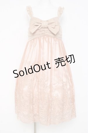 画像: axes femme / BIGリボンデザインドレス M シャンパンゴールド Y-26-03-09-200-AX-OP-SZ-ZY