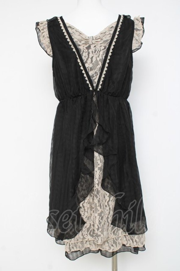 画像3: axes femme / バックデザインチュニック M 黒 Y-26-03-09-202-AX-TO-SZ-ZY (3)