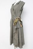 画像2: axes femme / ラップ風シャツワンピース M カーキ Y-26-03-09-208-AX-OP-SZ-ZY (2)