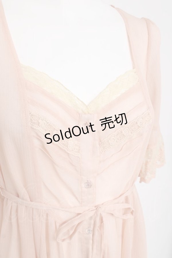 画像3: axes femme / 楊柳シフォントップス M ピンク Y-26-03-09-209-AX-TO-SZ-ZY (3)