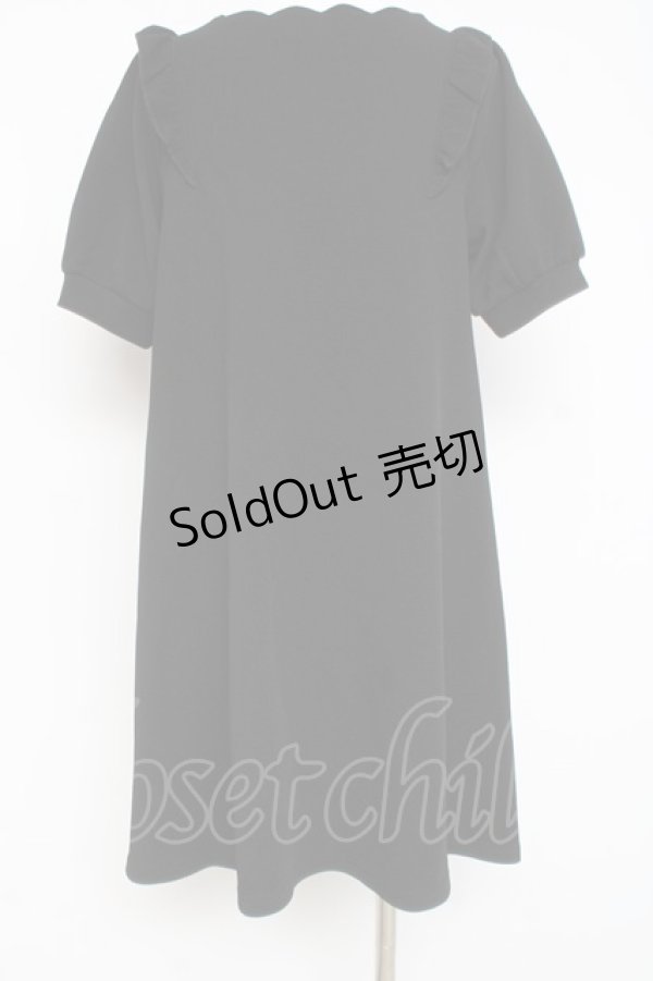 画像2: Amavel / スカラップフクレジャガードワンピース M 黒 Y-26-03-09-214-CA-OP-SZ-ZY (2)