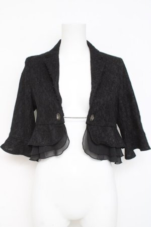 画像: axes femme / 総レースボレロ  黒 Y-26-03-09-024-AX-TO-SZ-ZY