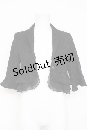 画像: axes femme / 総レースボレロ  黒 Y-26-03-09-024-AX-TO-SZ-ZY