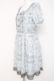 画像2: axes femme / アンティーク柄ワンピース M サックス Y-26-03-09-217-AX-OP-SZ-ZY (2)