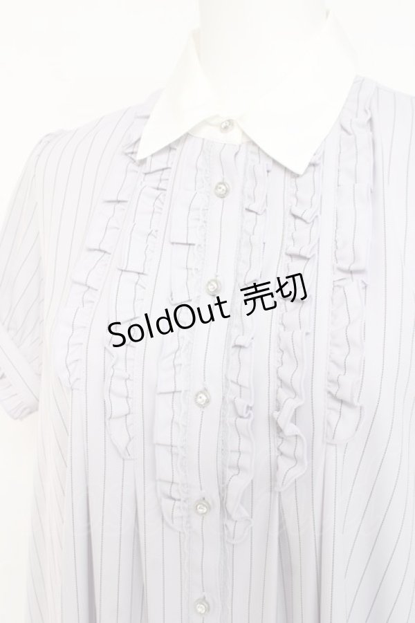 画像3: axes femme POETIQUE / メッセージリボン半袖ワンピース M ラベンダー Y-26-03-09-219-AX-OP-SZ-ZY (3)