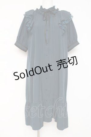 画像: axes femme / 肩フリルワンピース F グリーン Y-26-03-09-225-AX-OP-SZ-ZY