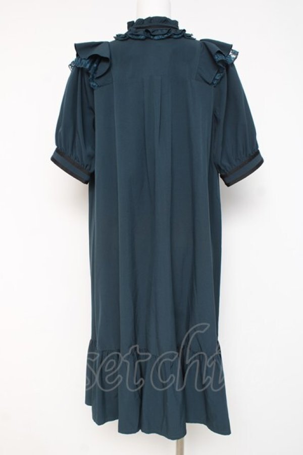 画像2: axes femme / 肩フリルワンピース F グリーン Y-26-03-09-225-AX-OP-SZ-ZY (2)