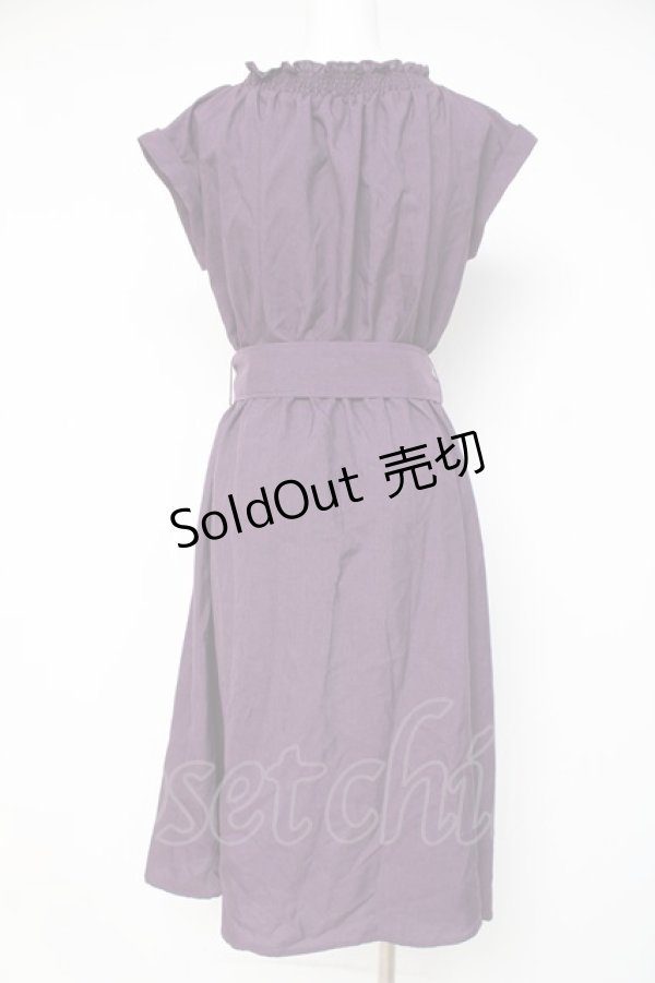 画像3: axes femme / ラップ風シャツワンピース M パープル Y-26-03-09-234-AX-OP-SZ-ZY (3)
