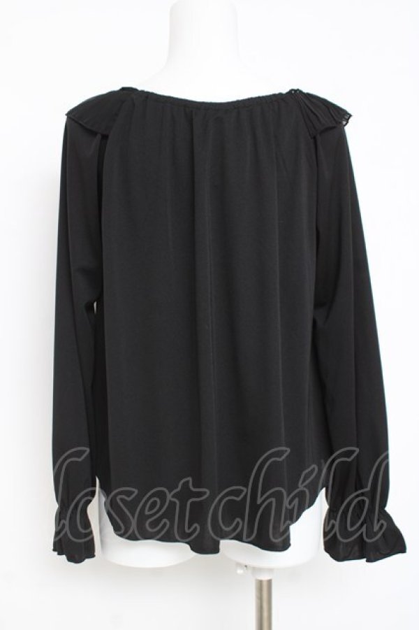 画像2: axes femme / 花刺繍レースカットソー  黒 Y-26-03-09-027-AX-TO-SZ-ZY (2)