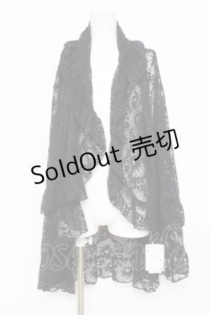 画像: axes femme / 総レース3WAYカーディガン M 黒 Y-26-03-09-030-AX-TO-SZ-ZY