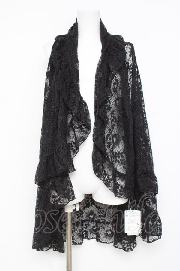 画像1: axes femme / 総レース3WAYカーディガン M 黒 Y-26-03-09-030-AX-TO-SZ-ZY (1)